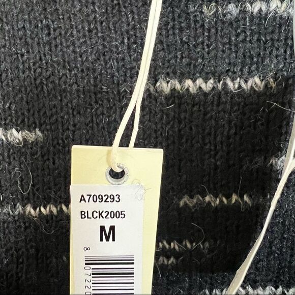 Max Studio Black Marled Knit Long Sleeve Pullover Sweater - Picture 8 of 8